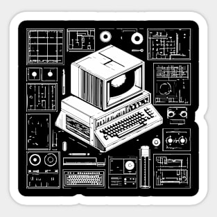 retro computer Sticker